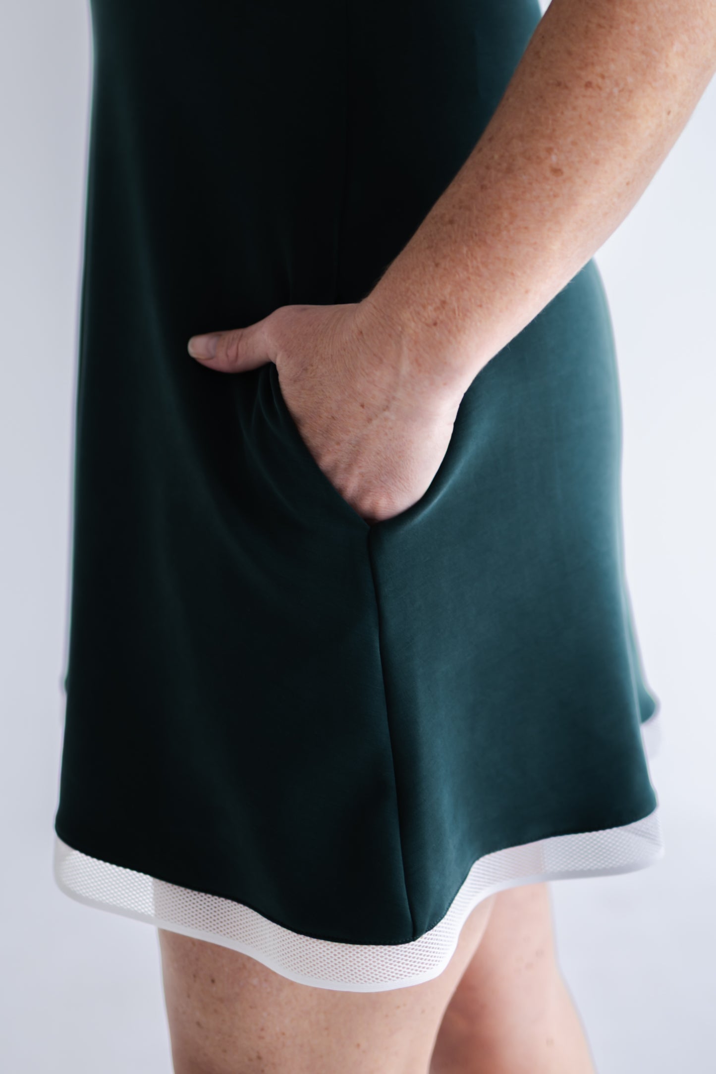 Magnolia Dress in Emerald