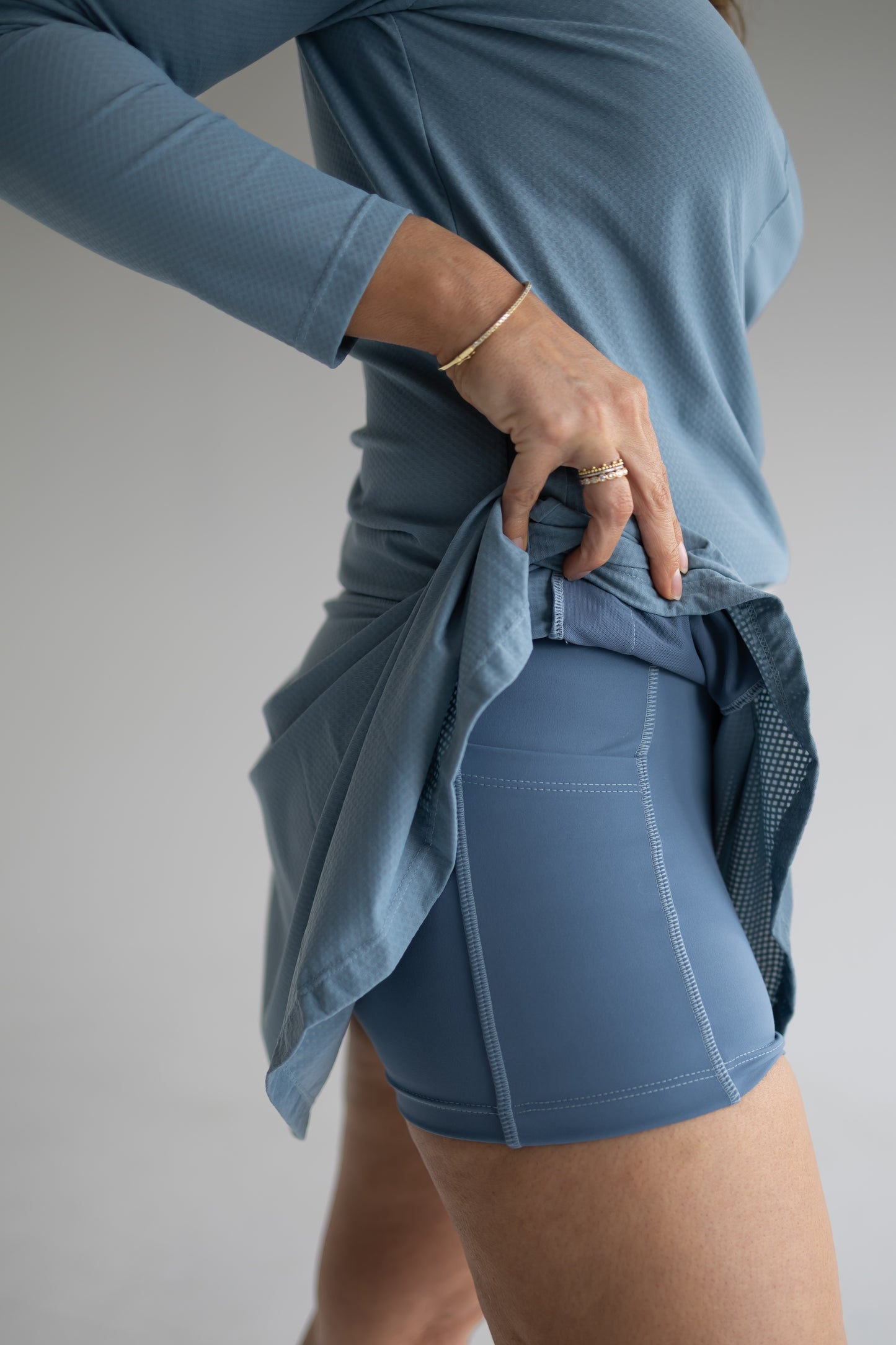 Lajitas Skort in Pebble Blue
