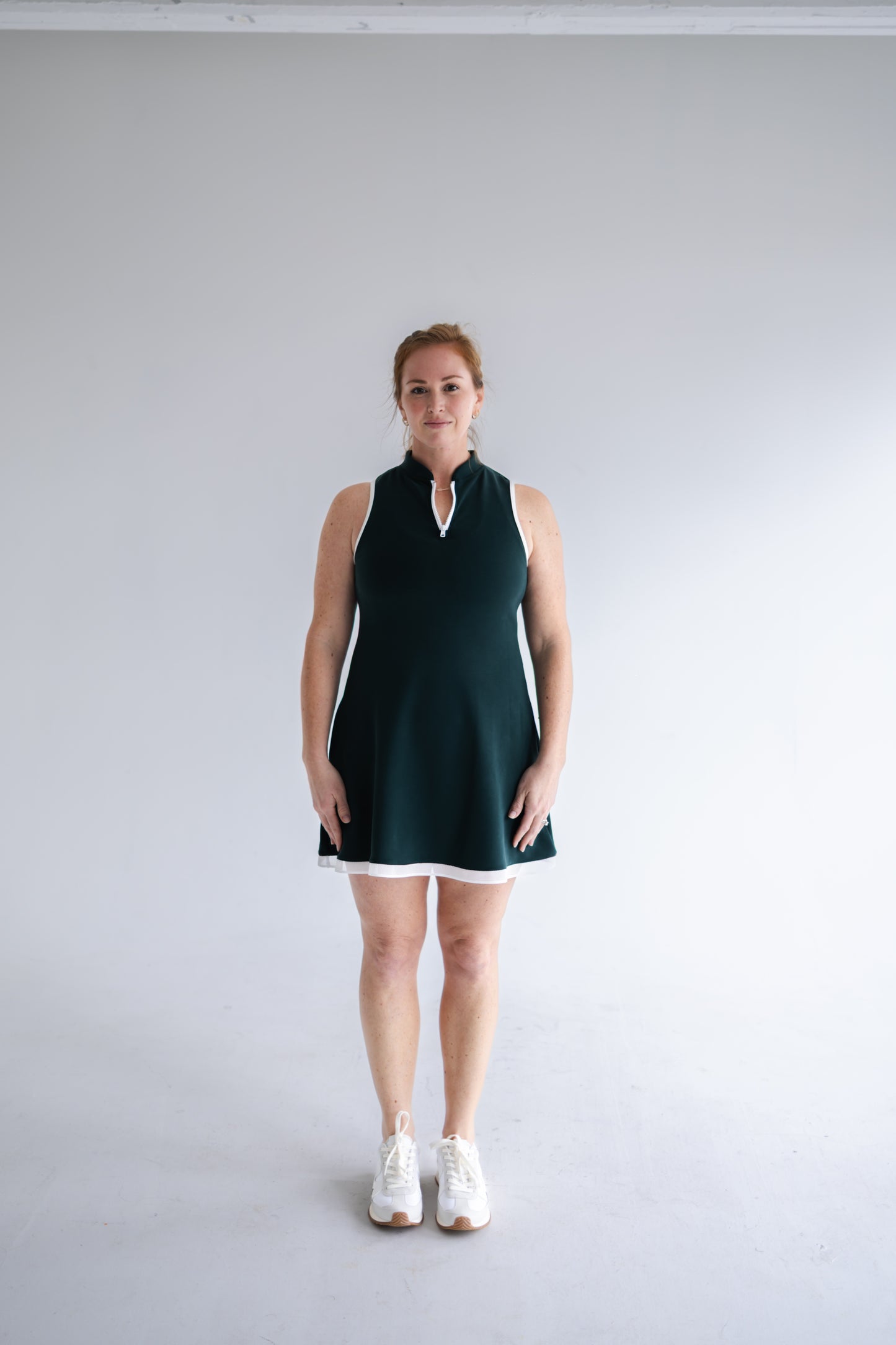 Magnolia Dress in Emerald