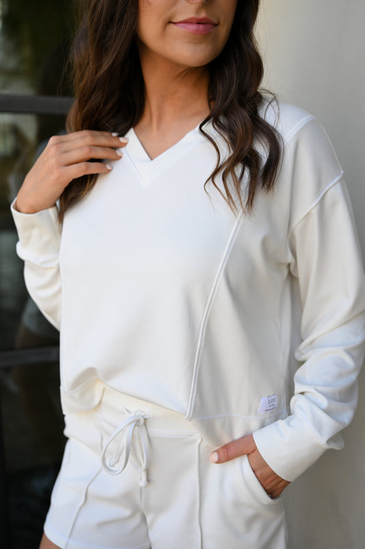Boardwalk Pullover in Ivory